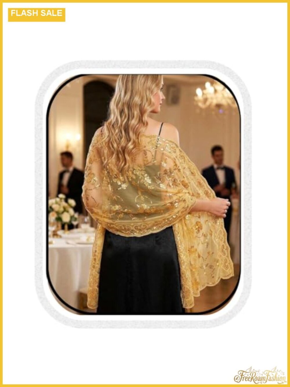 Sequin Shawl Wrap for Evening Dresses Wedding Formal Stole